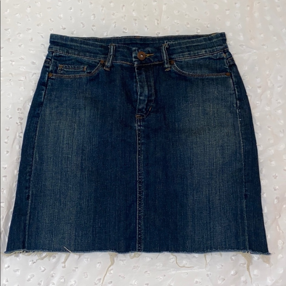 Blank NYC Jean Skirt Dark Blue